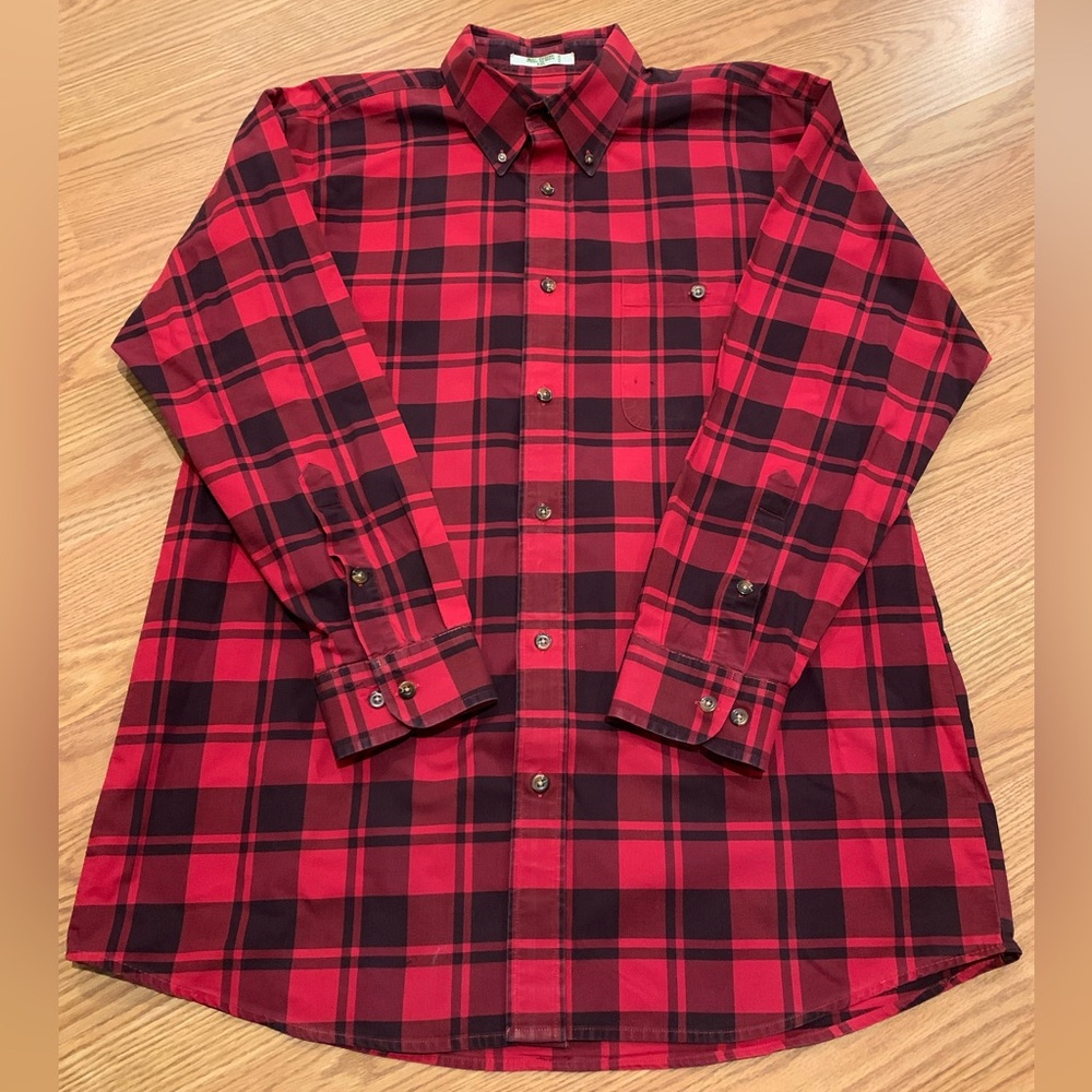Orvis Sporting Traditions Lumberjack Plaid Button Up Size XXL Long Sleeve Shirt